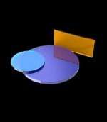 JLC027 Flat beam splitter 45 degree AR+50/50 spectral range Qingban - Imagem 3